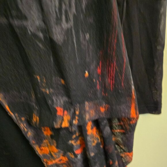 C Fait Pour Vous Unique Witchy Goth Sheer Overlay Dress Size XL - Picture 3 of 10